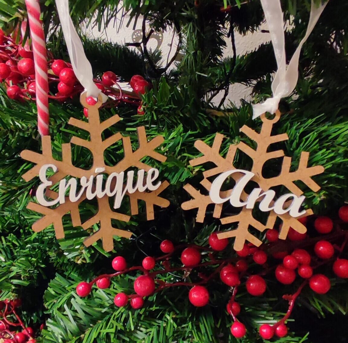 Adorno Copo de nieve personalizado - Imagen 2