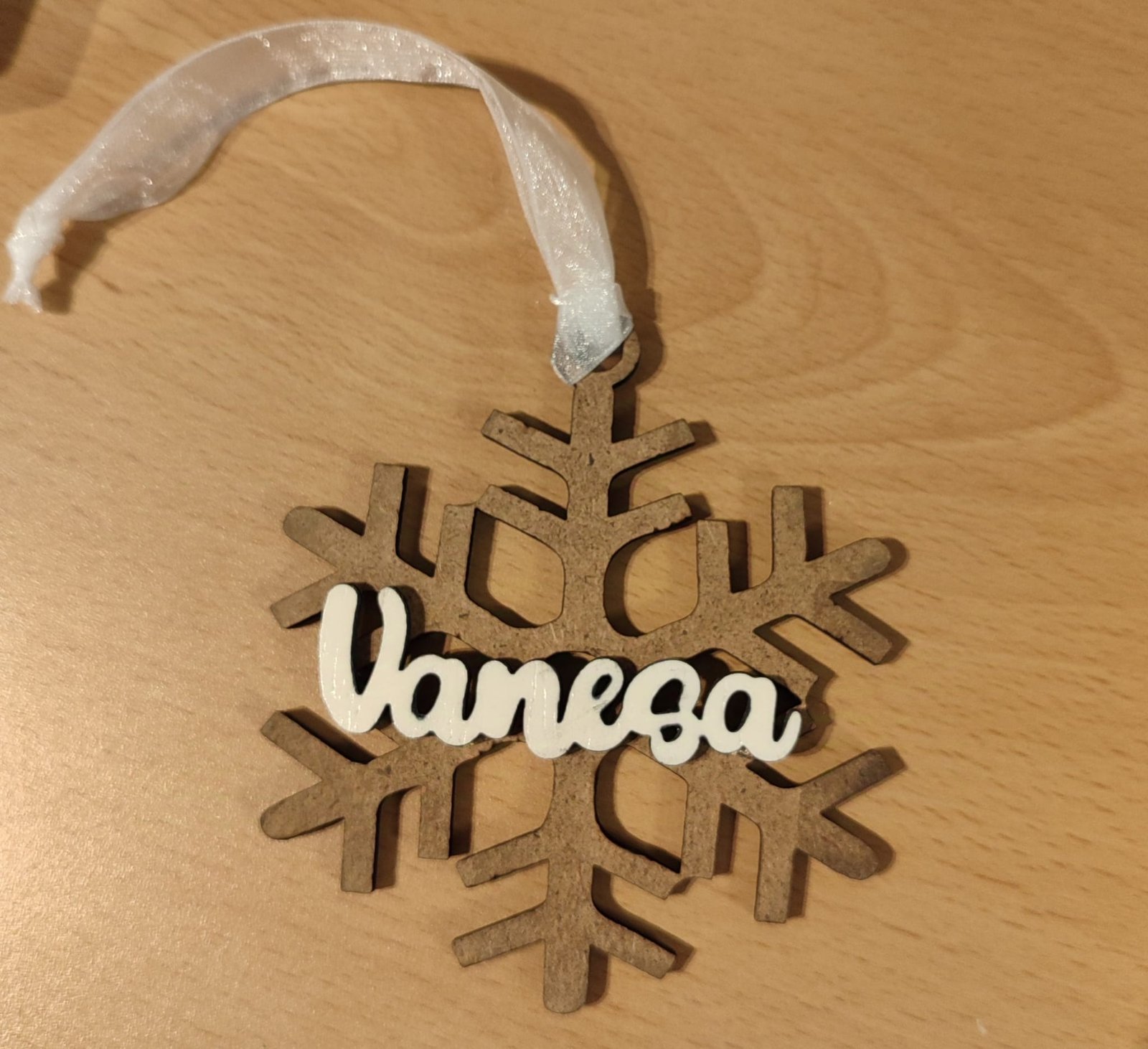 Adorno Copo de nieve personalizado